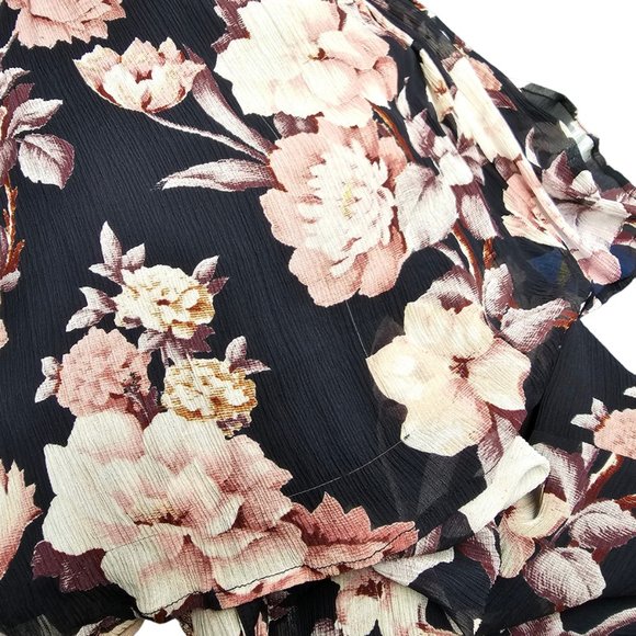 PAIGE Maxi Floral Dress Size M Wedding Guest, Wrap Dress - Picture 12 of 12